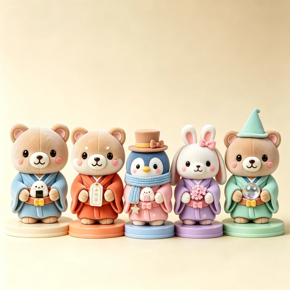 Flocked Resin Collectibles